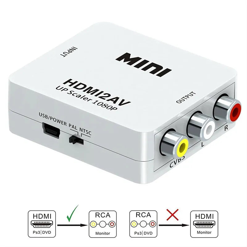 Hdmi to AV adapter MINI BOX 1080P