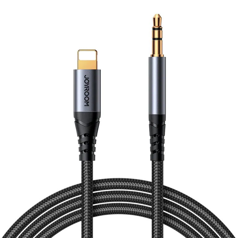 JOYROOM SY-A06 Lightning to 3.5mm Audio-Transfer Series AUX Audio Cable 1.2m-Black