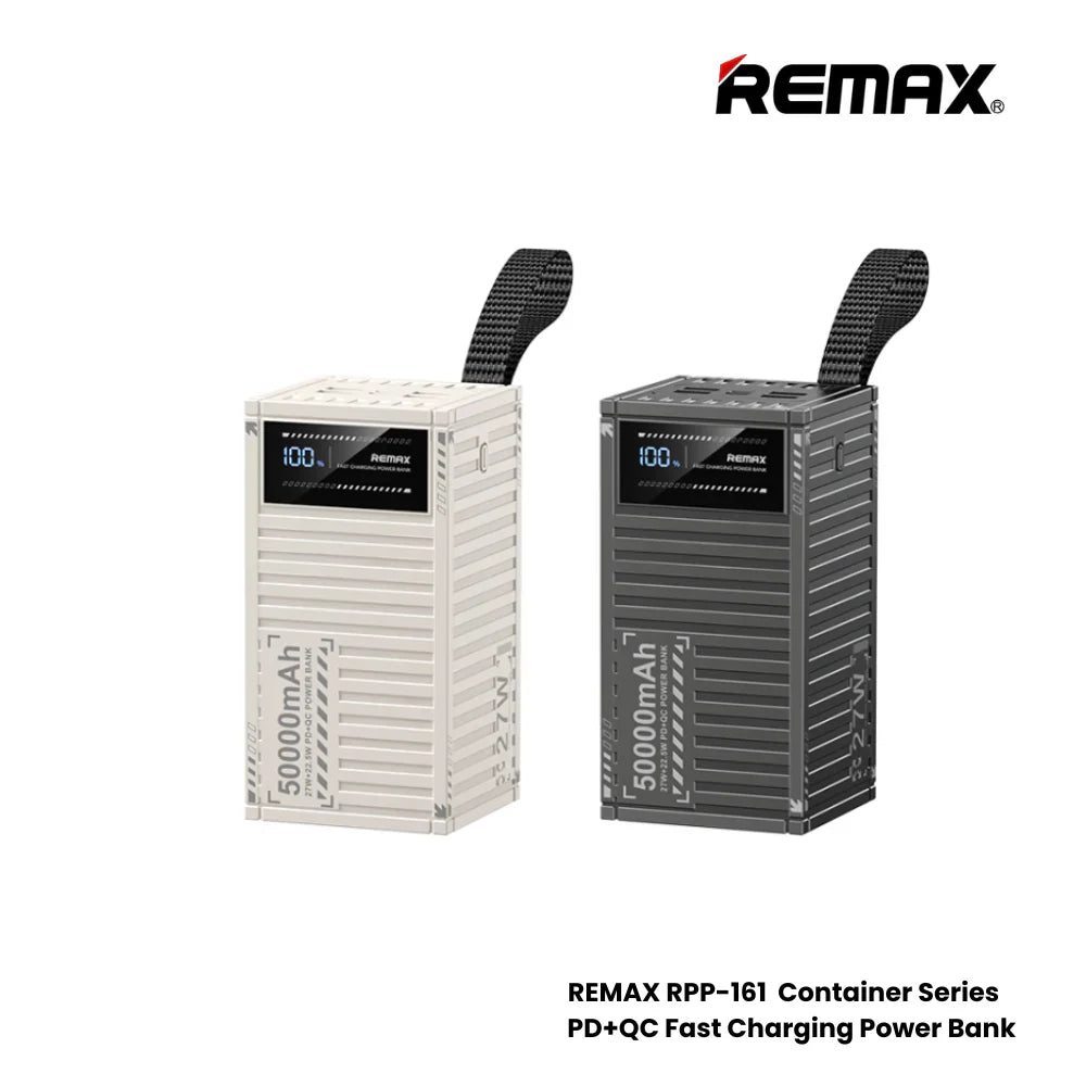 Remax RPP-161 50000mAh Container series 27W + 22.5W PD + QC Fast Charging Power Bank