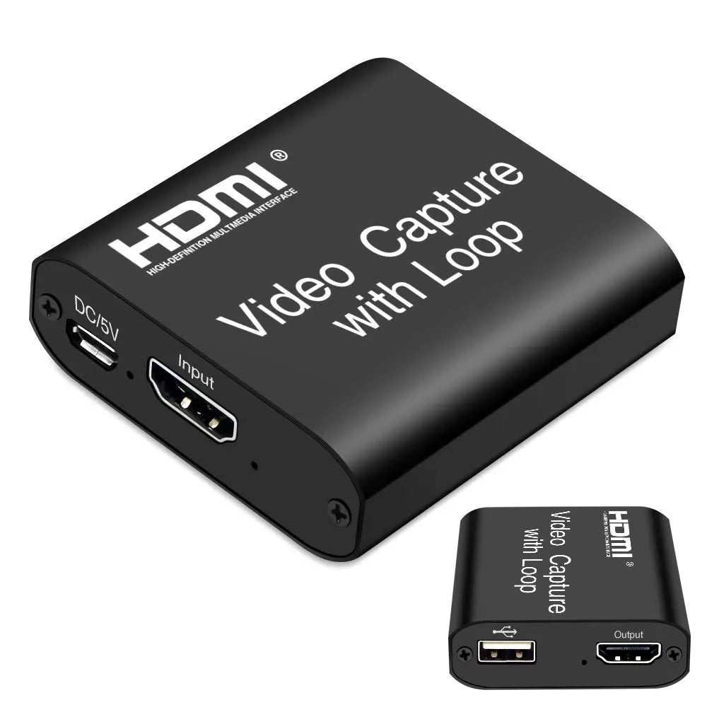 4K HDMI Capture Card with Mic & Loop Out