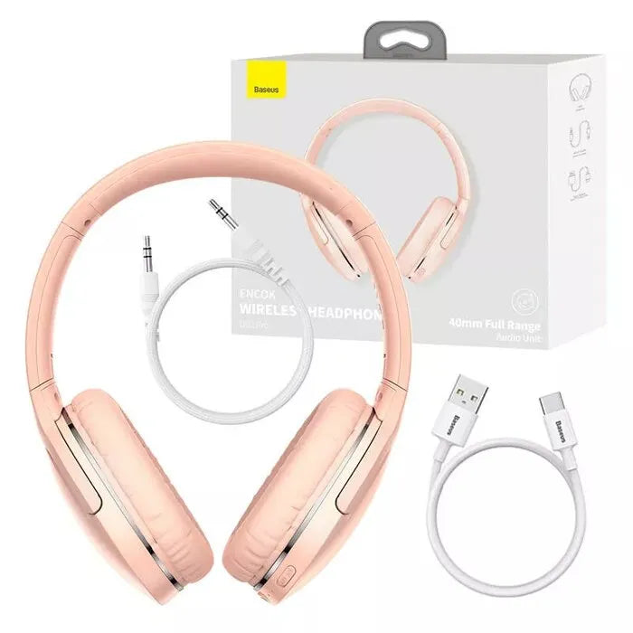 Baseus Encok Wireless headphone D02 Pro Pink NGTD010304