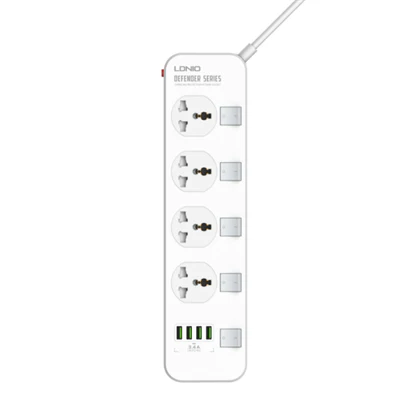 LDNIO SC4408 4 AC Outlets Universal Power Strip