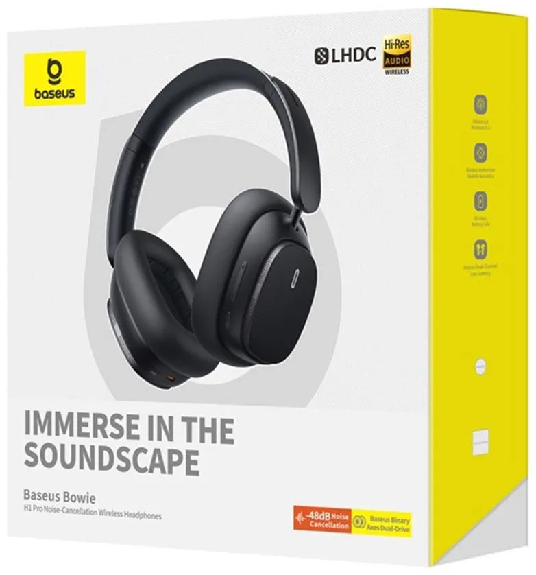 Baseus Bowie Series H1 Pro Noise Canceling Headphones Star Black