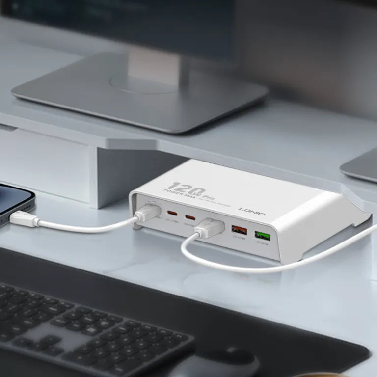 LDNIO Q605 120W Multi-Ports Desktop Charging Station