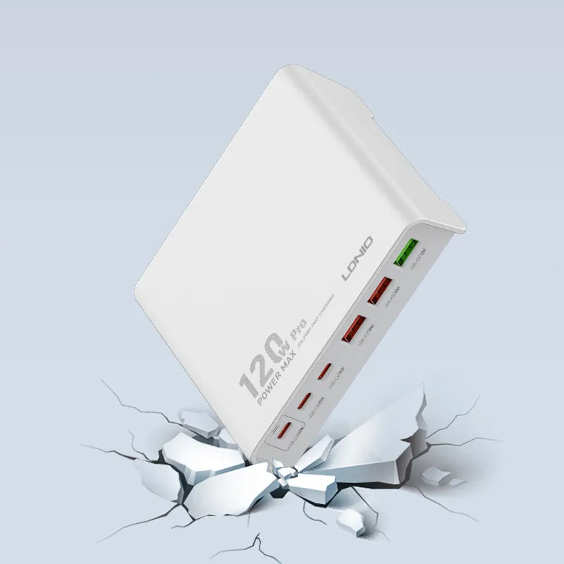 LDNIO Q605 120W Multi-Ports Desktop Charging Station