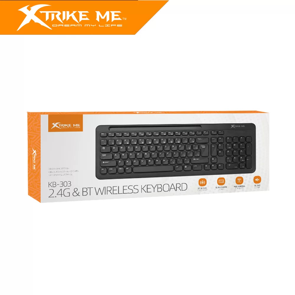XTRIKE ME KB-303 EN Wireless Keyboard
