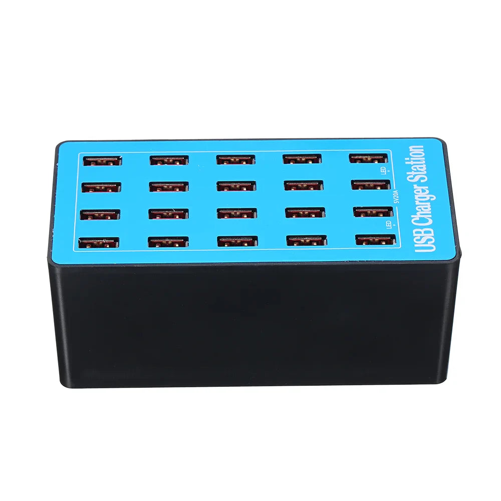 20 Port 100W Multiple Usb Charging Station For Multi Devices