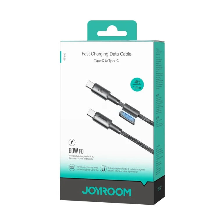 JOYROOM S-A50 60W Type-C to C 1.2M Unlimited Series Fast Charging Data Cable Gray