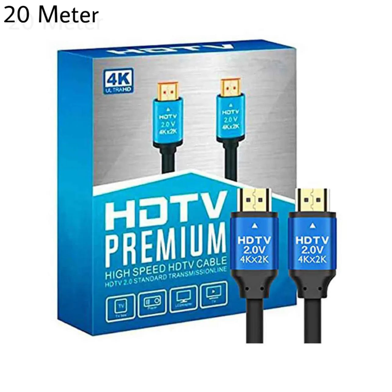 20 Meter 4K HDMI Cable 2.0: Premium High-Speed for UHD HDTV
