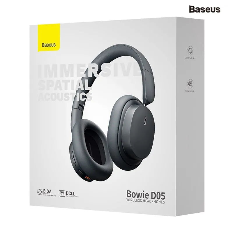 Baseus Bowie D05 Wireless Headphones – Grey