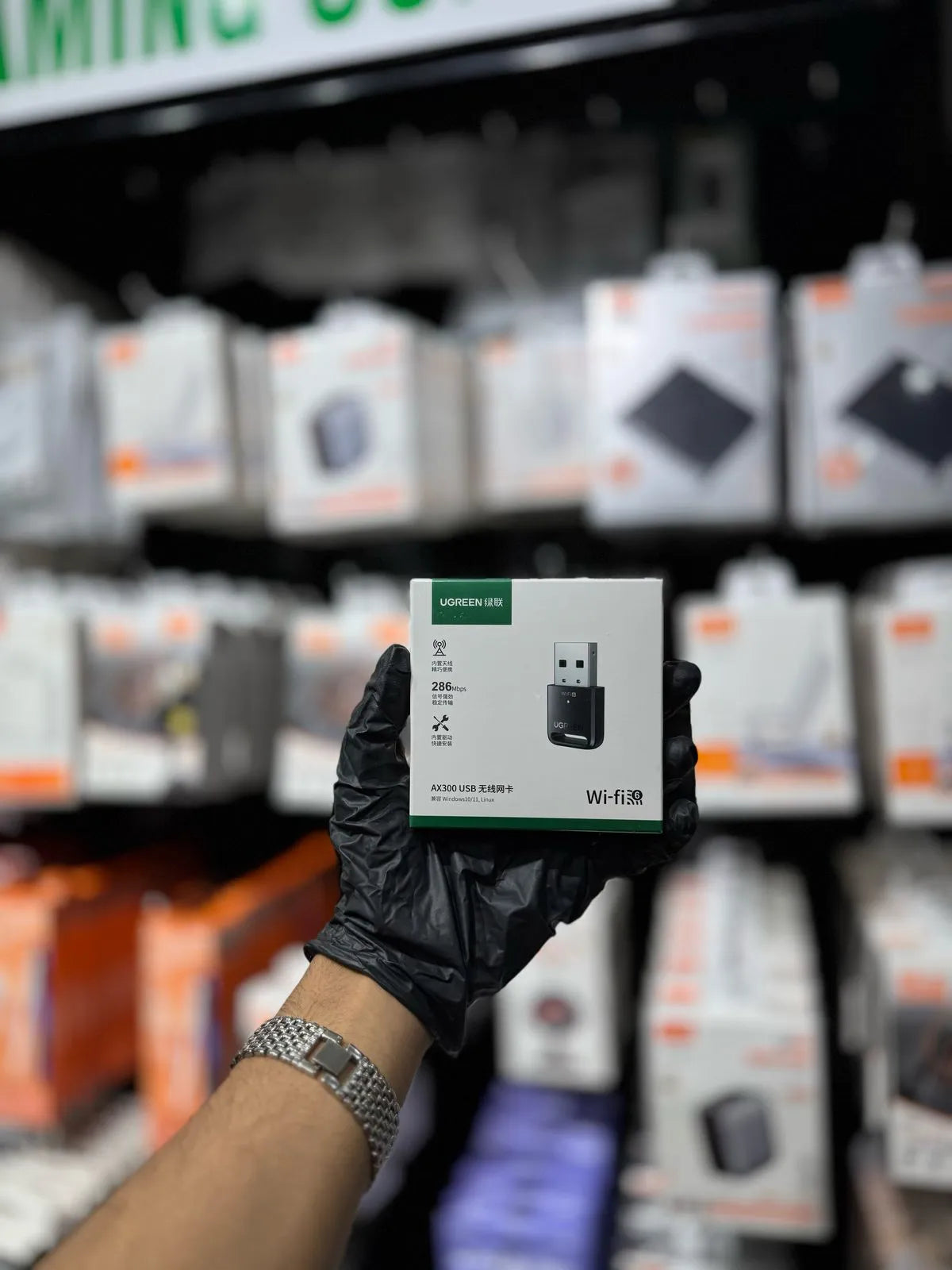 UGREEN CM760 Wireless Network Card WiFi6 Driver-Free USB Transmitter AX300 2.4G 35262