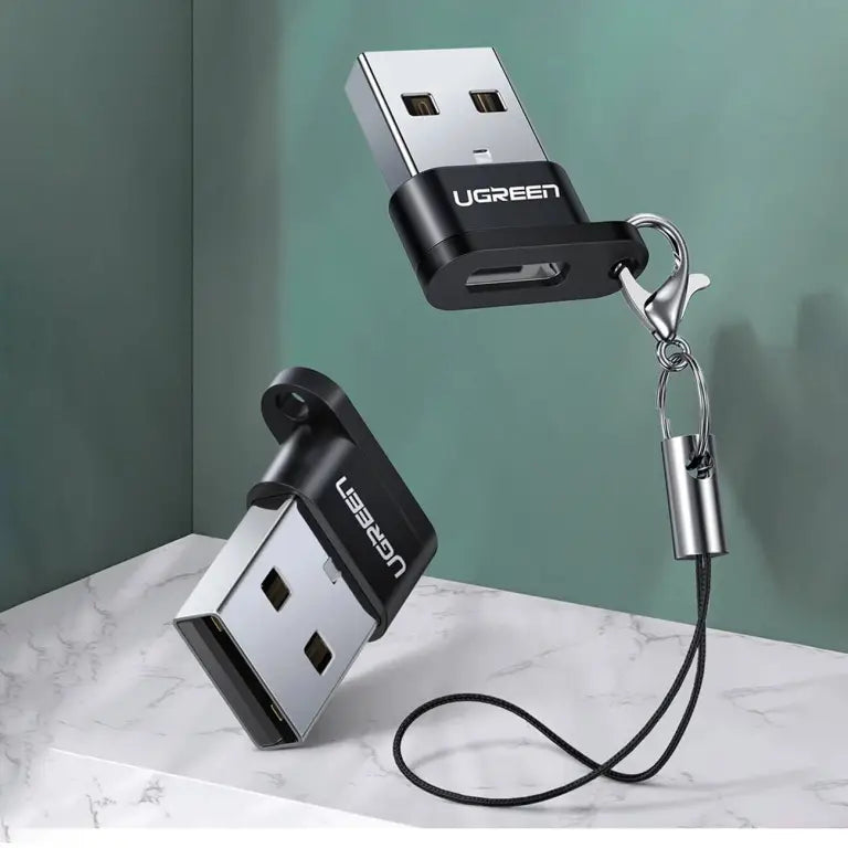 UGREEN US280 USB-C female and USB-A 2.0 Male Connector Adapte Data Transfer Black 50568