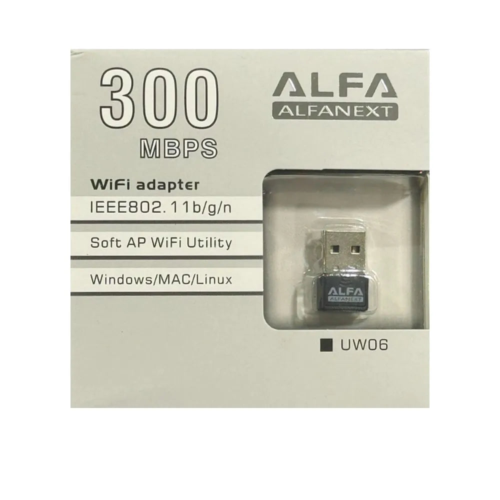 ALFA UW06 ALFANEXT Wireless Adapter 300Mbps WIFI Dongle
