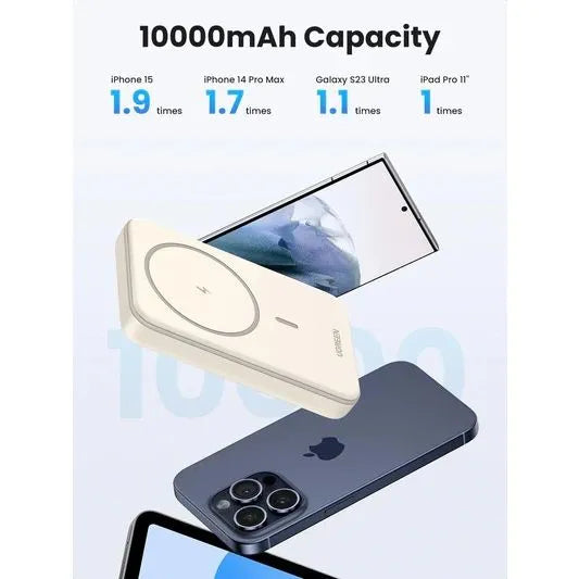 Ugreen PB561 Magnetic Wireless Power Bank White 45356