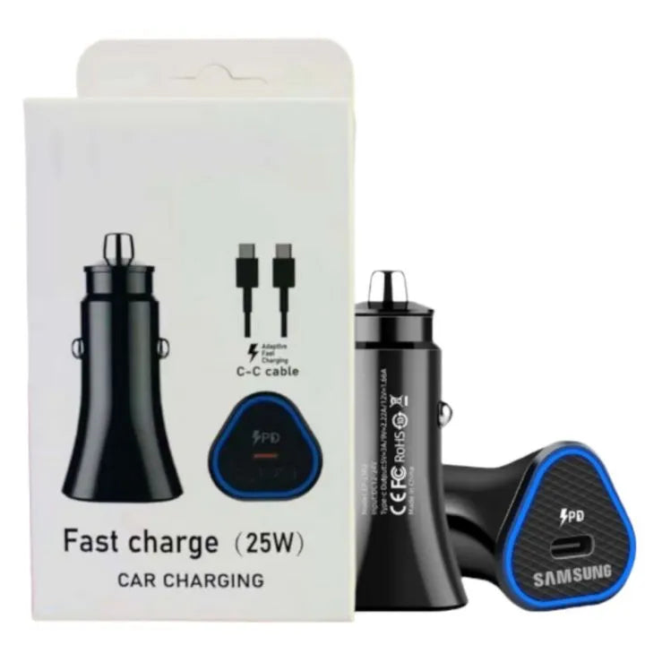 Samsung Car Charger Fast Charging 3.0 Type C 25w With Type C Cable