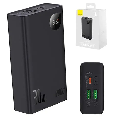 Baseus Adaman2 20000mAh 30W Digital Display Fast Charge Power Bank (VOOC Edition) Black