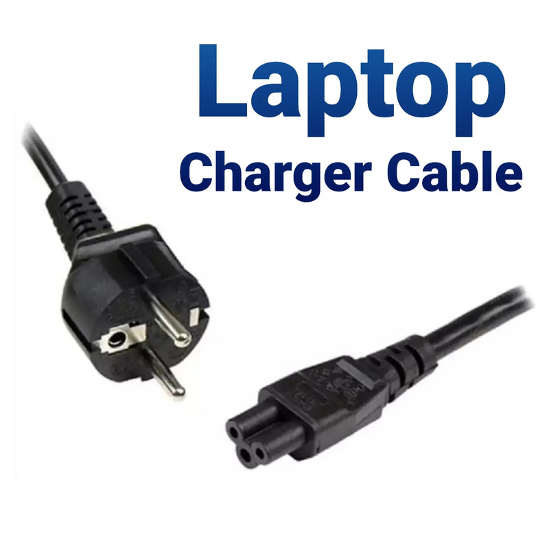 Plug 3-Prong Laptop Power Cord Cable Lead 3 Pin Charger AC Adapter – Black