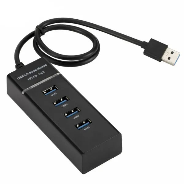 USB 3.0 4 PORT HUB (BLACK)