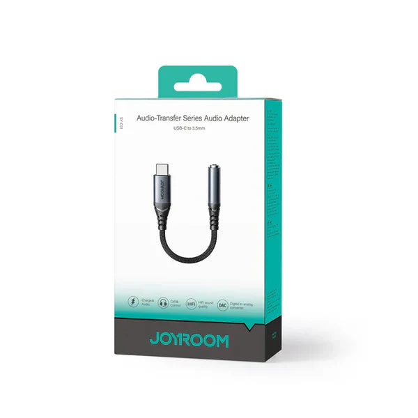 JOYROOM SY-C01 Type-C to 3.5mm Audio-Transfer Series Audio Adapter Black