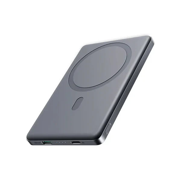 JOYROOM JR-PBM08 Pro 20W Ultra-Slim Metal Magnetic Wireless Power Bank 10000mAh-Natural Titanium