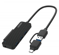 ONTEN USB-C & USB 3.0 to SATA adapter with USB 3.0 3 Ports HUB UCA312