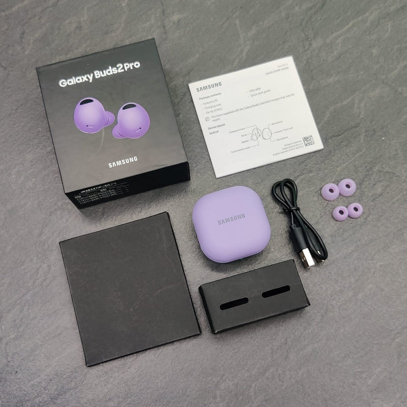 Sooper Galaxy Buds 2 Pro True Wireless Bluetooth Earbuds Bora Purple