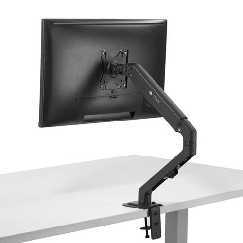 Sooper Adjustable Desk Mount Single Monitor Arm Black