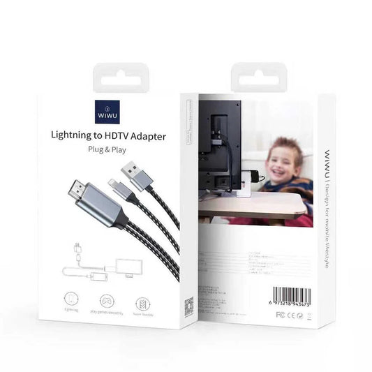 WIWU X7L Lightning to HDTV Cable Adapter – FHD Plug & Play