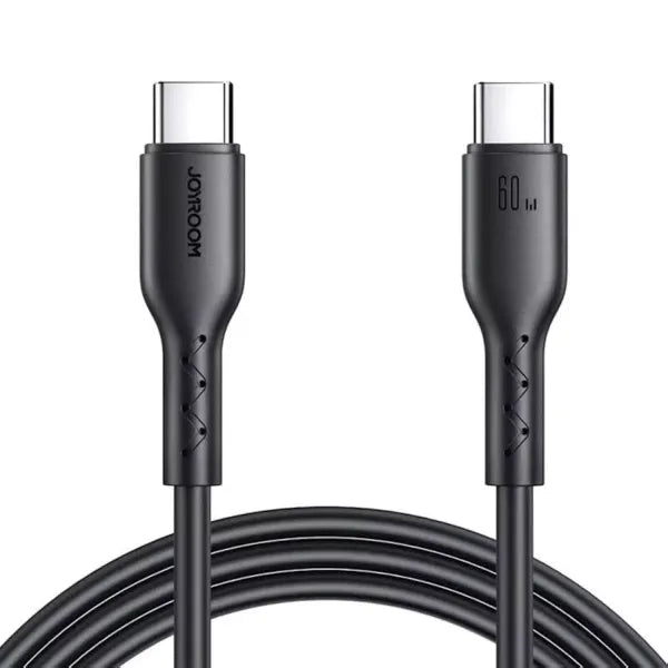 JOYROOM SA26-CC3 Flash-Charge Series 60W Fast Charging Data Cable (Type-C to Type-C) 1m-Black