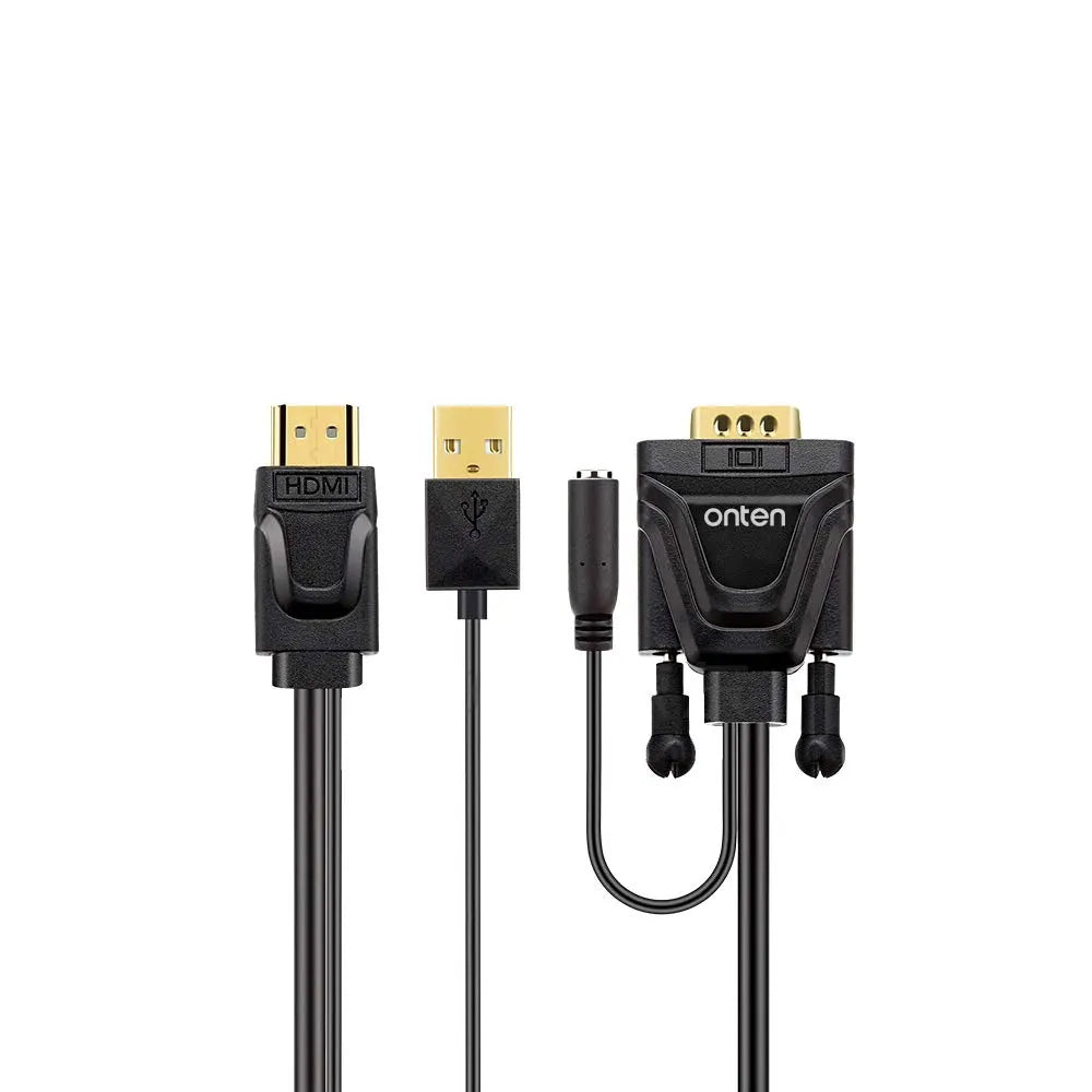 ONTEN HDTV TO VGA CABLE WITH AUDIO CABLE LENGTH 1.8M