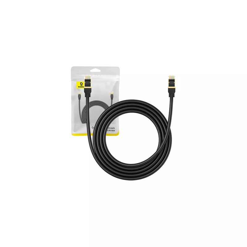 Baseus High Speed CAT8 40Gigabit Ethernet Cable (Round Cable)2m Cluster Black B0013320A111-03