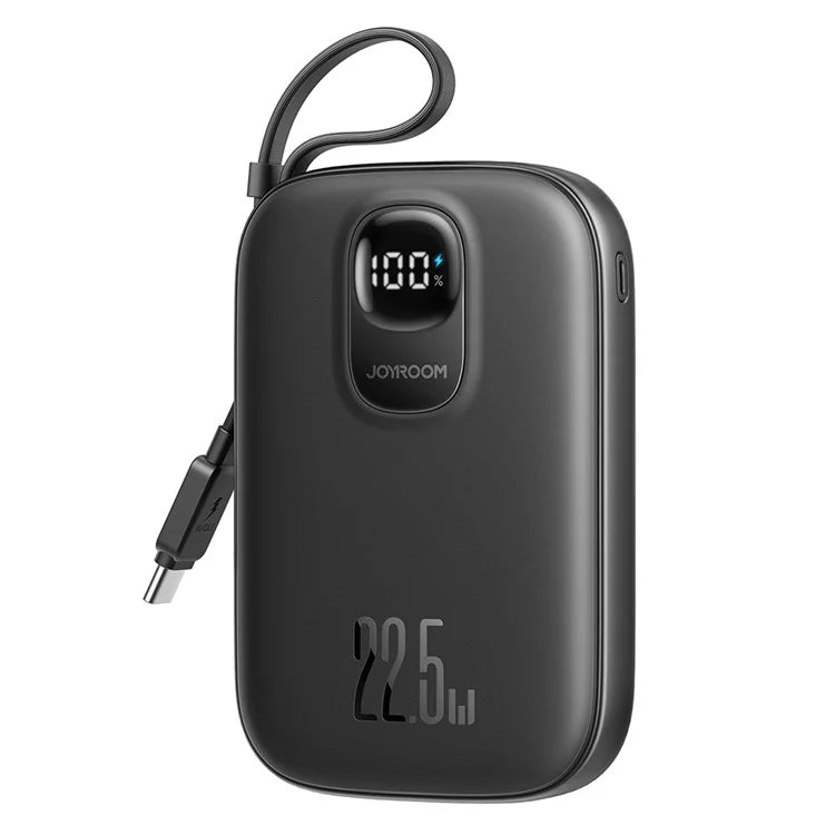 JOYROOM JR-PBF17 10000mAh 22.5W Fast Charging Power Bank with Built-In Type-C Cable