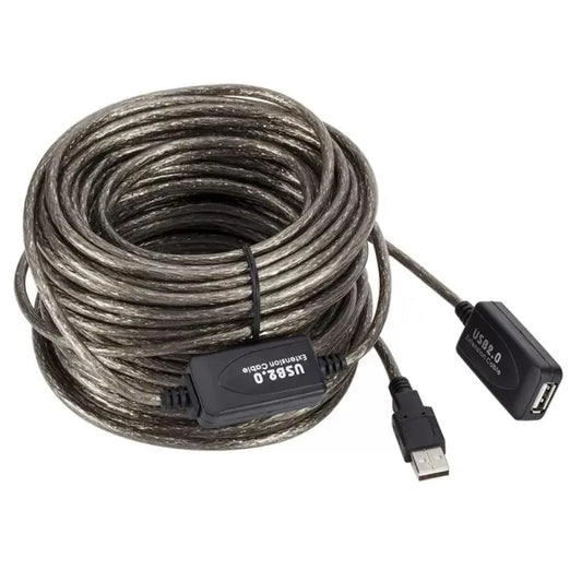USB 2.0 Extension Cable (Male to Female) – 20m Length with Double IC Technology