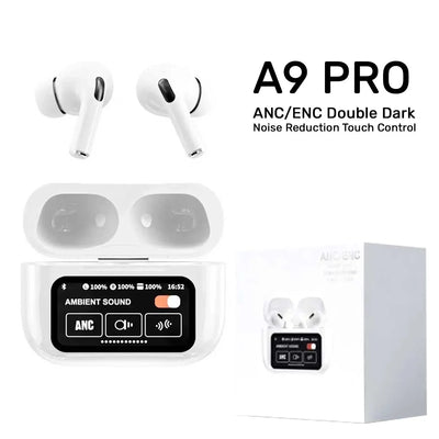 A9 Pro Apple Airpods Anc/enc Zhongkelqnxun Touch Control Bt 5.4 Earbuds white