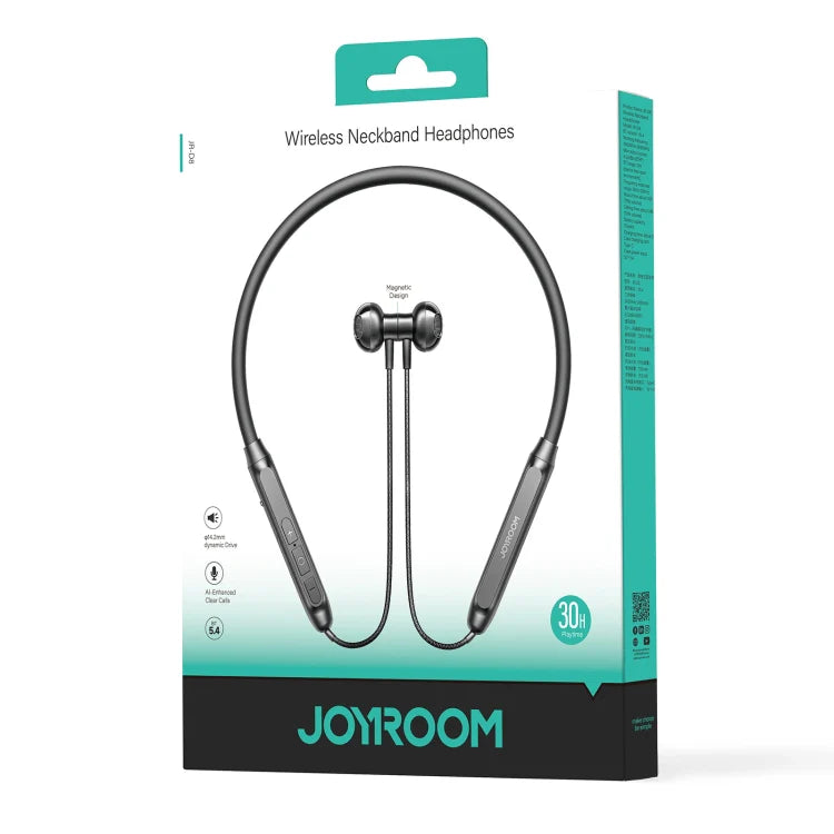 JOYROOM JR-D8 Wireless Neckband Headphones-Black