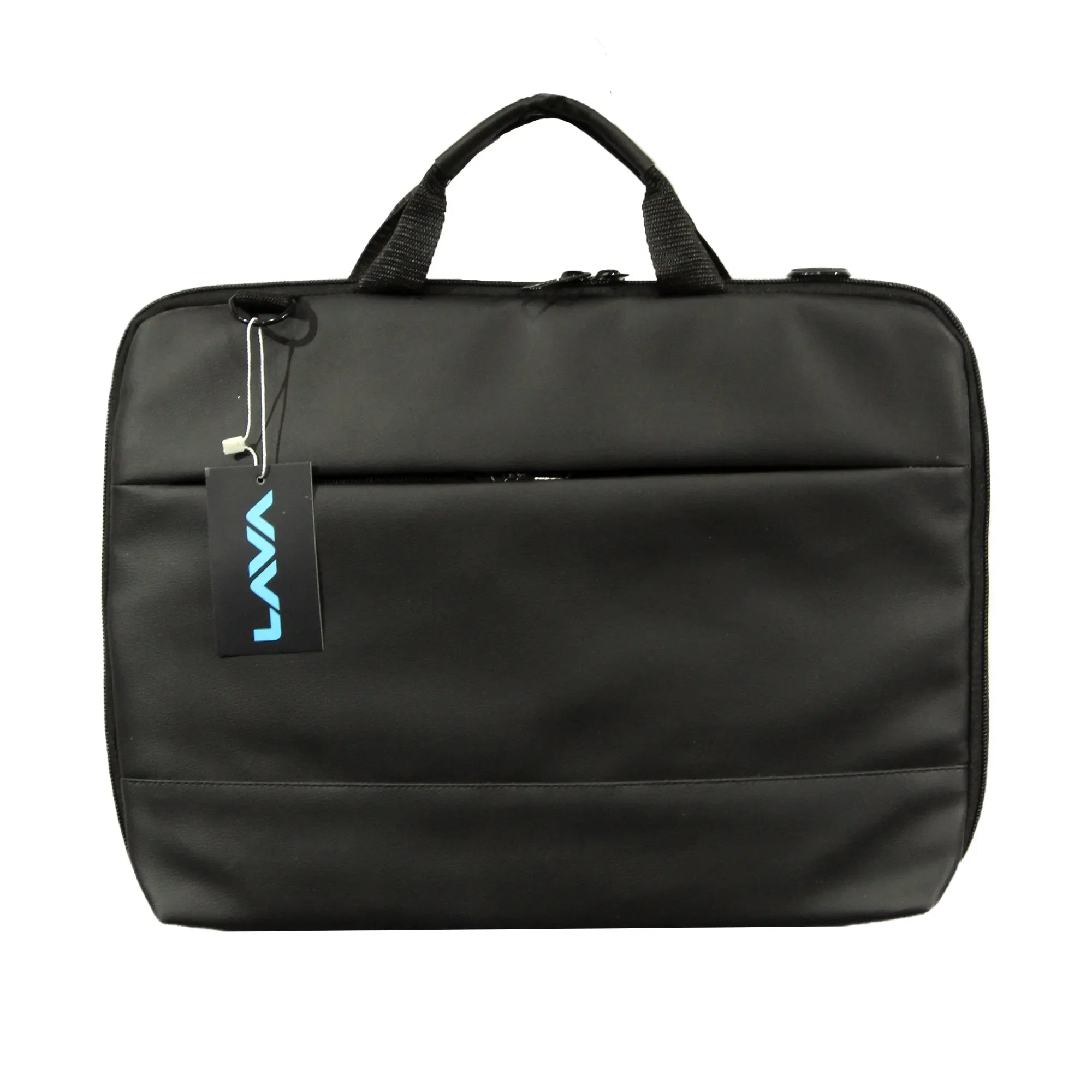 CX02 14.0 Inch Ultra Slim Laptop Bag – PU Leather, Black