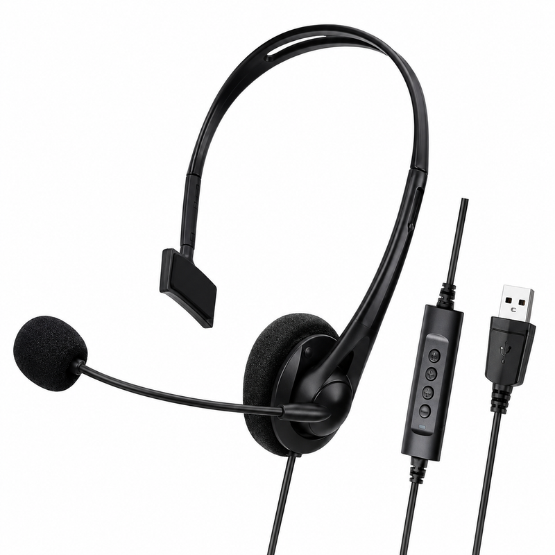 Single Ear USB Conference & Call Center Headset