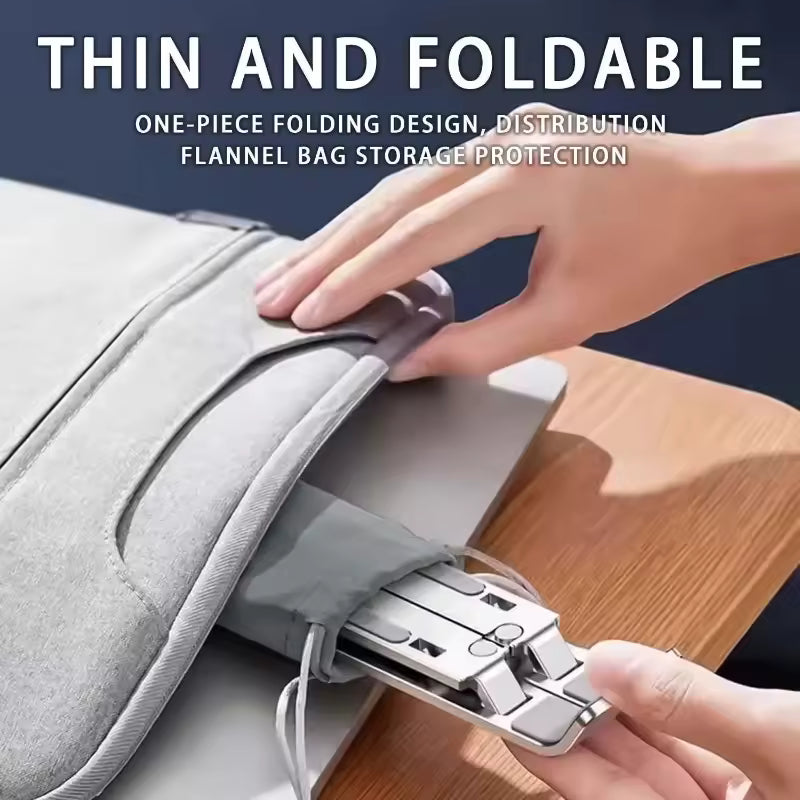 PREMIUM ADJUSTABLE ALUMINUM LAPTOP STAND |  FOLDABLE & PORTABLE