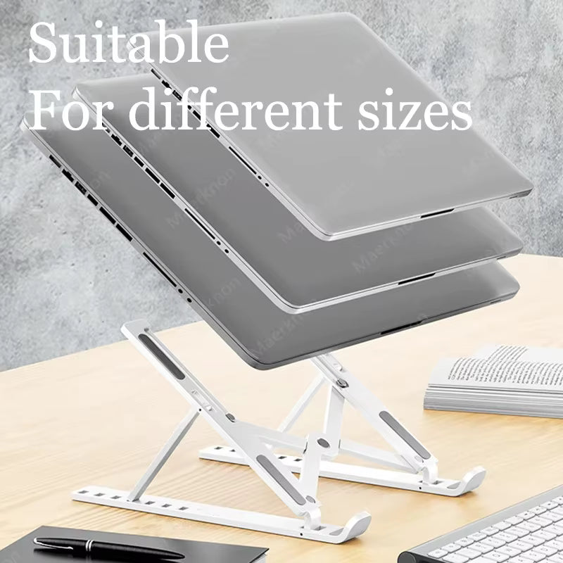 PREMIUM ADJUSTABLE ALUMINUM LAPTOP STAND |  FOLDABLE & PORTABLE