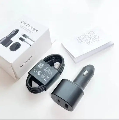 Samsung 45w Pd 15w Usb + 45w Type C Dual Super Fast Car Charger With Cable