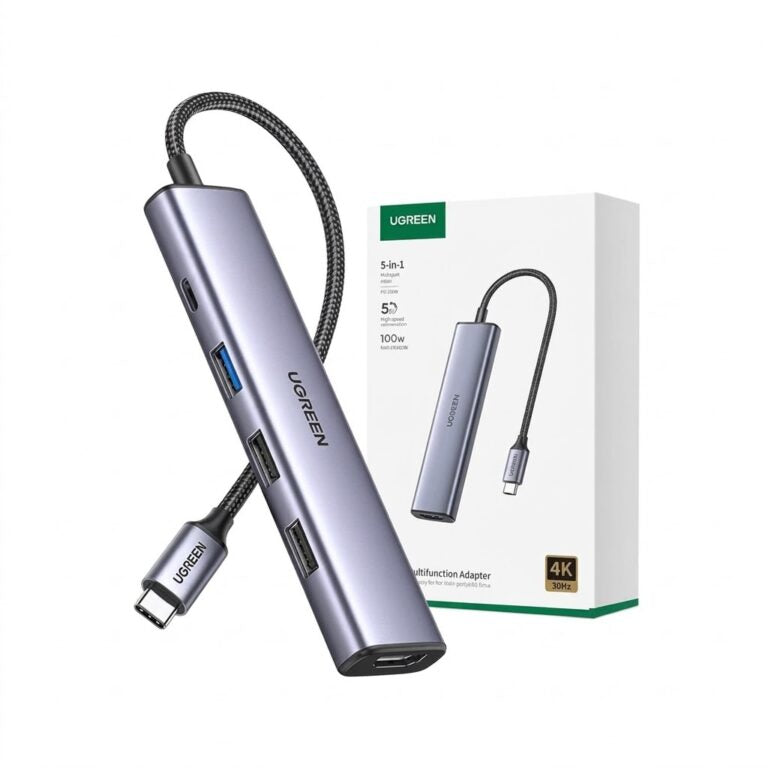 UGREEN CM478 5in1 USB-C to HDMI 60Hz*1 USB-A 2.0*3 PD 100W*1 HUB 55611