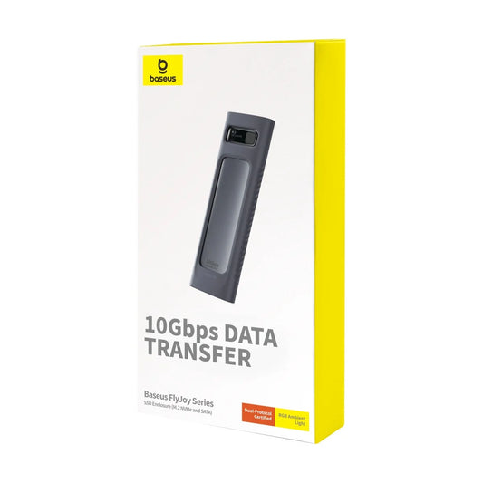 Baseus FlyJoy Series SSD Enclosure(M.2 NVMe and SATA) Space Grey B00760600811-01