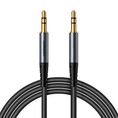 JOYROOM SY-A08 3.5mm Male to 3.5mm Male Audio-Transfer Series AUX Audio Cable 1.2m Black