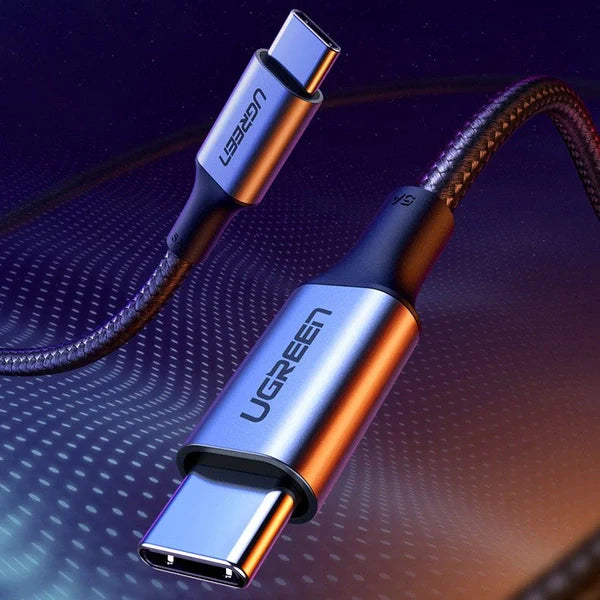 UGREEN US316 1M USB-C TO USB-C 100W CABLE DARK GRAY 70427