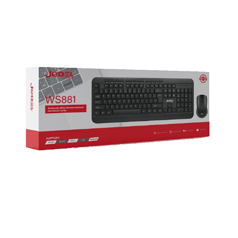 JEDEL WS881 Wireless Keyboard & Mouse Combo