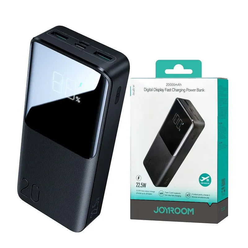 JOYROOM JR-QP192 22.5W Power Bank 20000mAh-Black