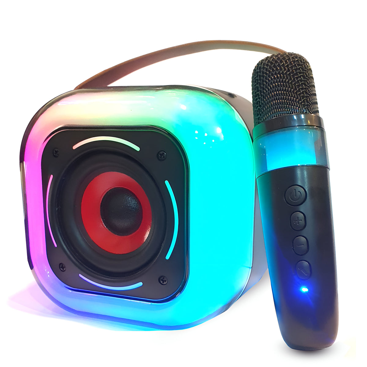 K12 MINI AUDIO MICROPHONE WITH VOICE CHANGER KARAOKE FAMILY WIRELESS BLUETOOTH OUTDOOR SPEAKER