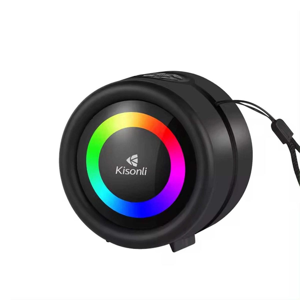 KISONLI S16 TWS DJ POWERED PORTABLE MINI FM RADIO SPEAKER WITH SOFT CORD HANDLE