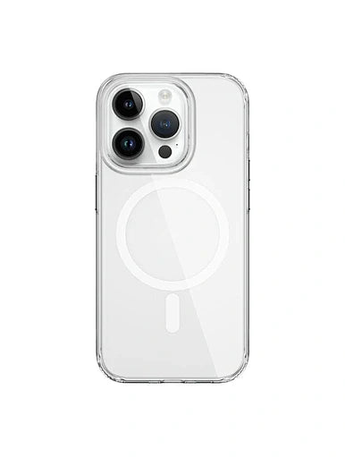 WiWU BC-022 Non-Yellow Transparent Magsafe Phone Case for iP 15 Pro, 15 Pro Max
